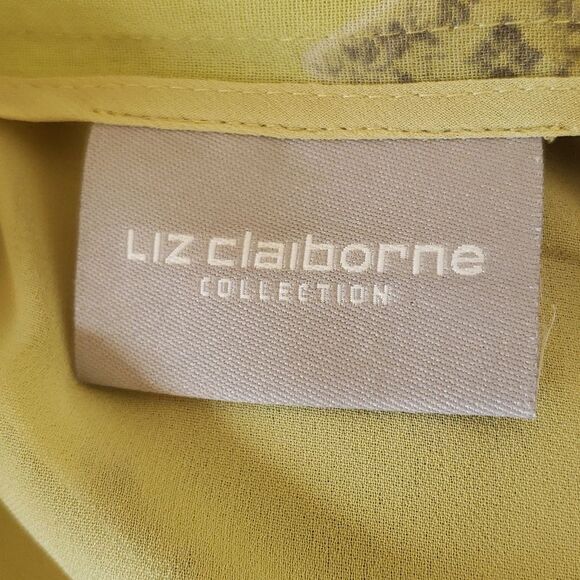 Vintage LIZ CLAIBORNE Wrap Skirt Green Gray - Picture 7 of 8